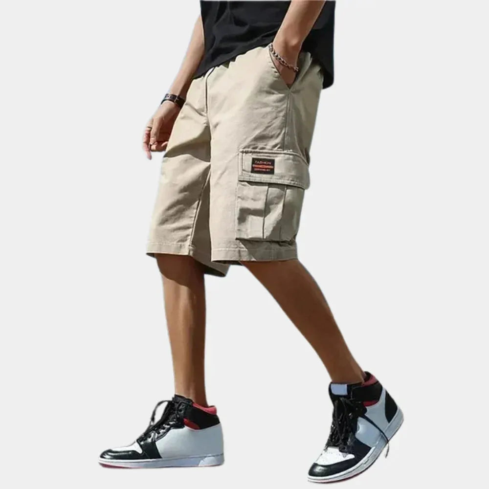 Malcolm | Men's Cotton Cargo Shorts with Pockets for Summer