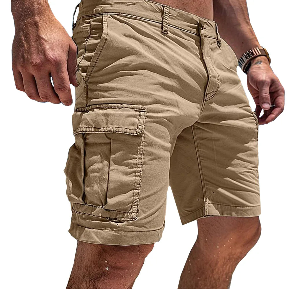 Elliot | Men's Cotton Cargo Utility Shorts with Pockets