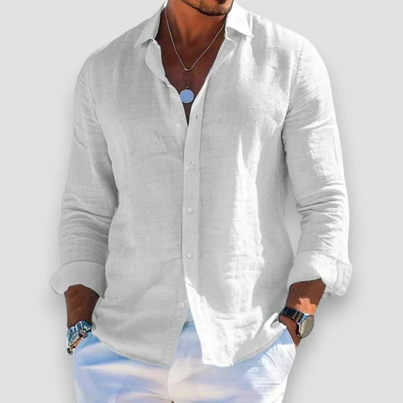 Guy | Men's Relaxed Linen-Blend Shirt for Summer
