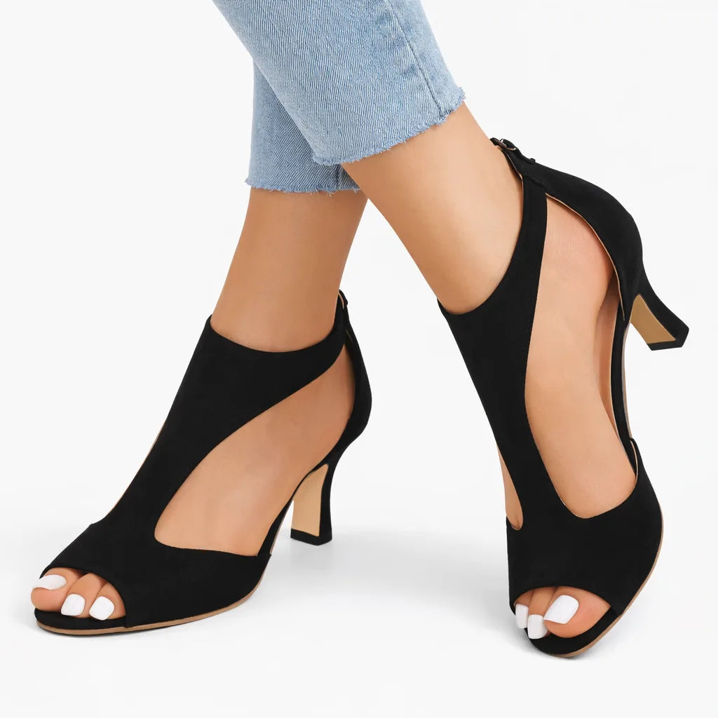 Vera | Orthopedic Cut-Out Heeled Sandals for Women