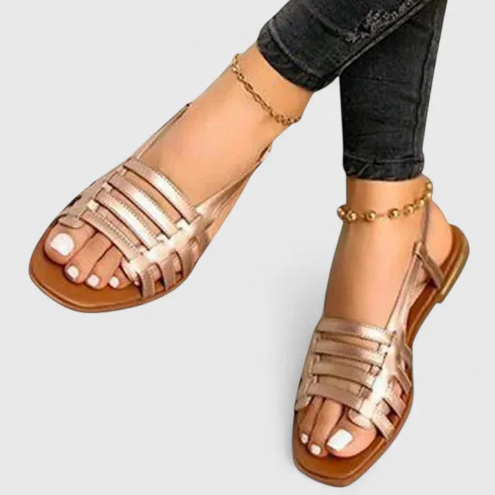 Bryony | Orthopedic Woven Strappy Flat Sandals for Women