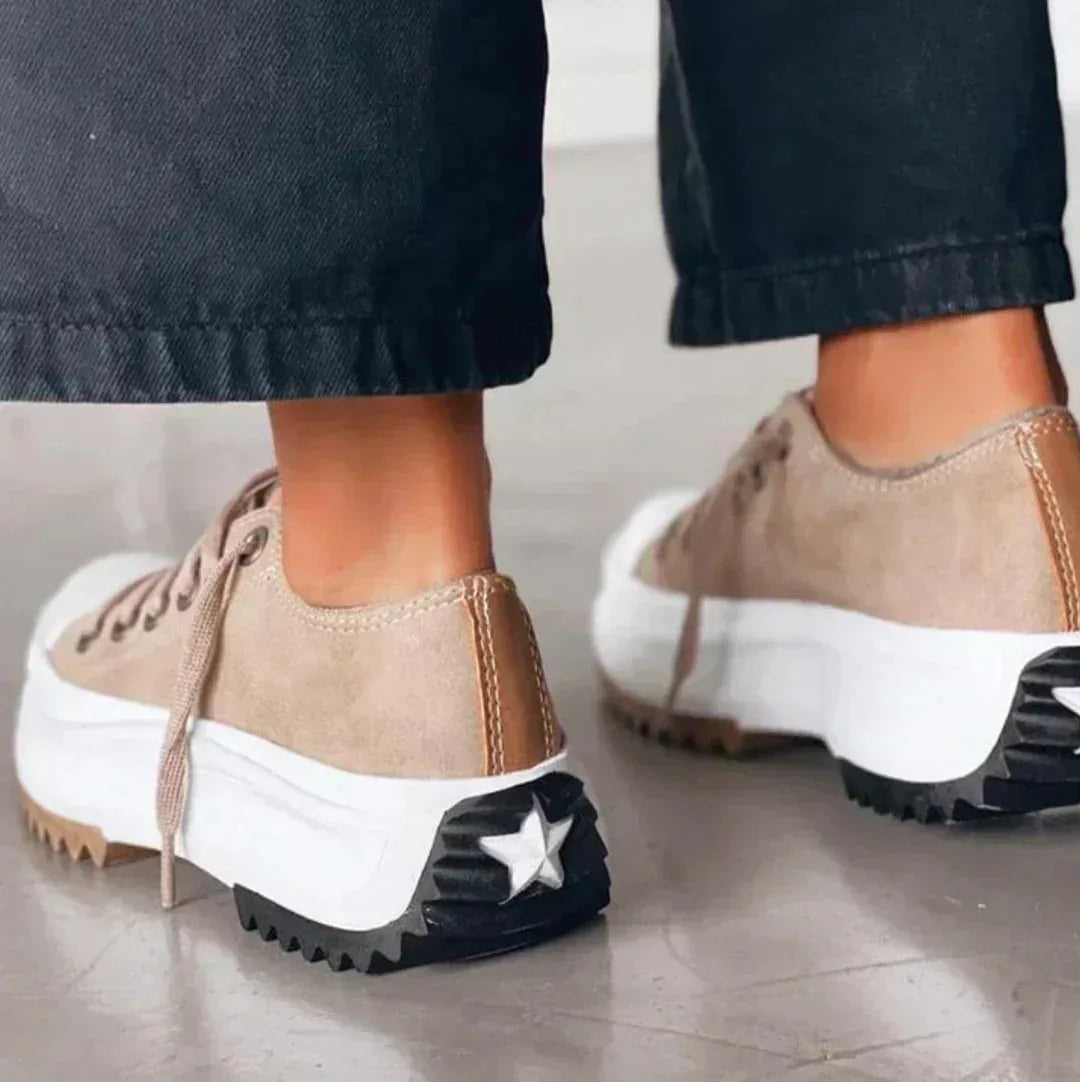 Joanna | Chunky Platform Sneakers for Women in Canvas and Suede