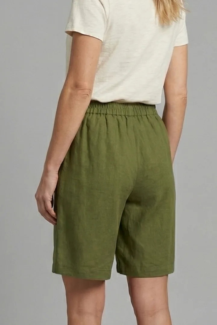 Melissa | Relaxed Linen Shorts with Elasticated Waist for Women