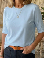 Women's Cotton Half-Sleeve Crew Neck T-Shirt image 9