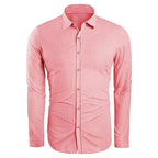 Cotton Linen Button-Down Shirt for Men image 10