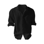 Men's Crinkled Cotton Gauze Shirt, Relaxed Fit image 17