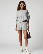 Soft Fleece Sweat Shorts for Women with Pockets image 24