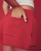 Soft Fleece Sweat Shorts for Women with Pockets image 55