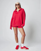 Soft Fleece Sweat Shorts for Women with Pockets image 57