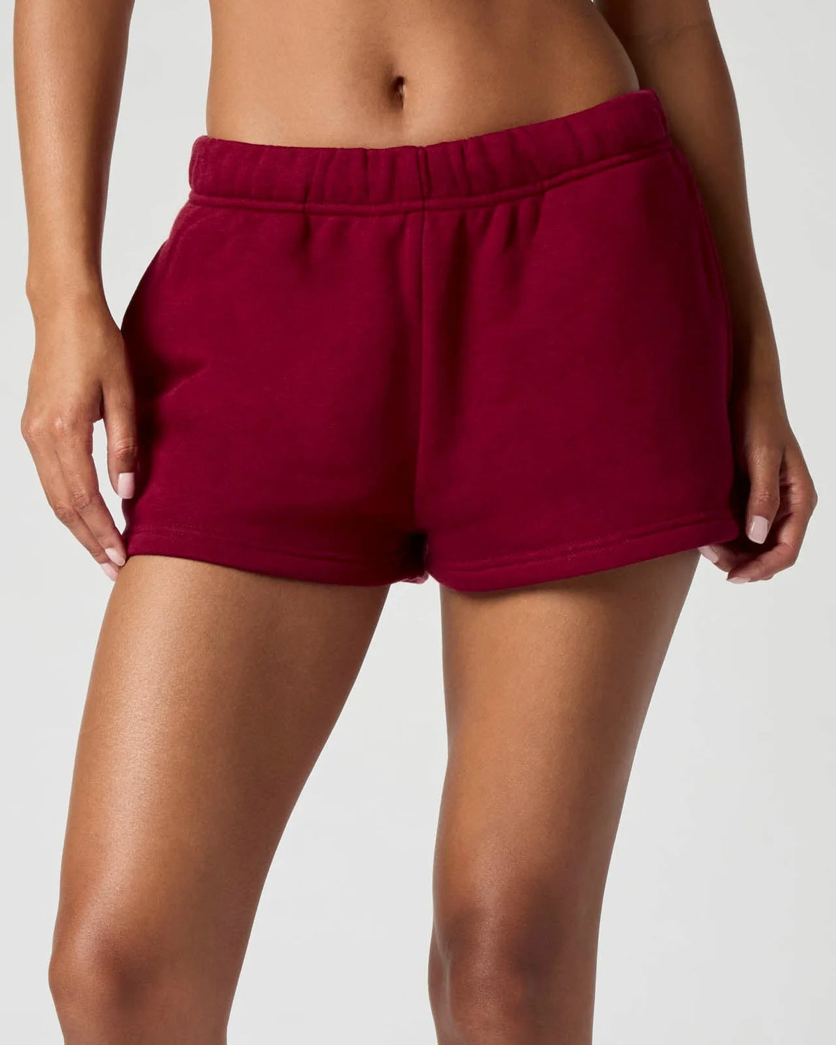 Soft Fleece Sweat Shorts for Women with Pockets image 73