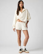 Soft Fleece Sweat Shorts for Women with Pockets image 83