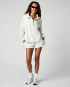 Soft Fleece Sweat Shorts for Women with Pockets image 84