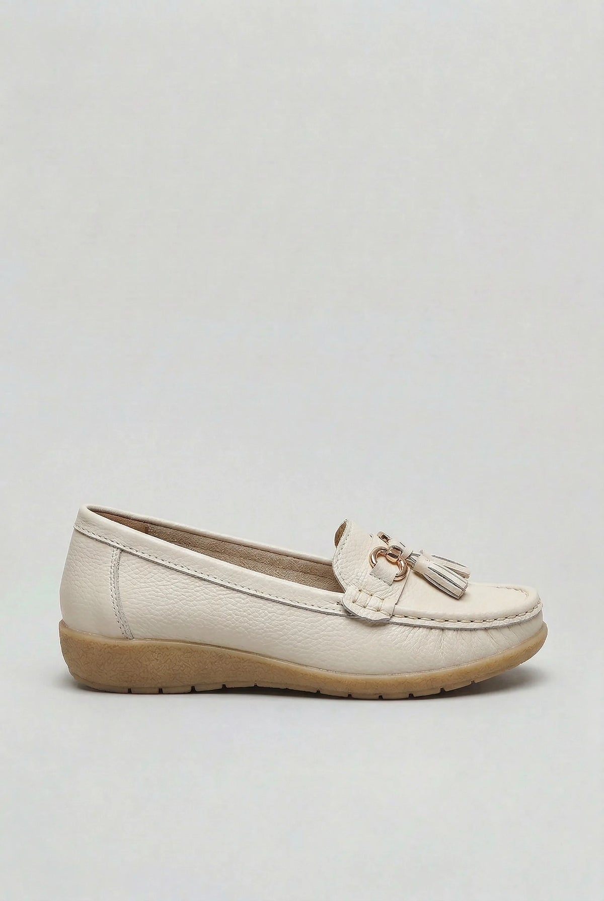 Comfort Leather Tassel Loafers with Cushioned Insole for Women image 11