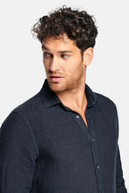 Men's Linen Regular-Fit Long Sleeve Shirt image 16