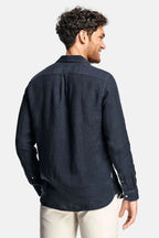Men's Linen Regular-Fit Long Sleeve Shirt image 17