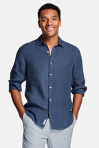 Men's Linen Regular-Fit Long Sleeve Shirt image 18
