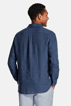 Men's Linen Regular-Fit Long Sleeve Shirt image 20