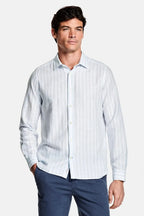 Men's Linen Regular-Fit Long Sleeve Shirt image 34