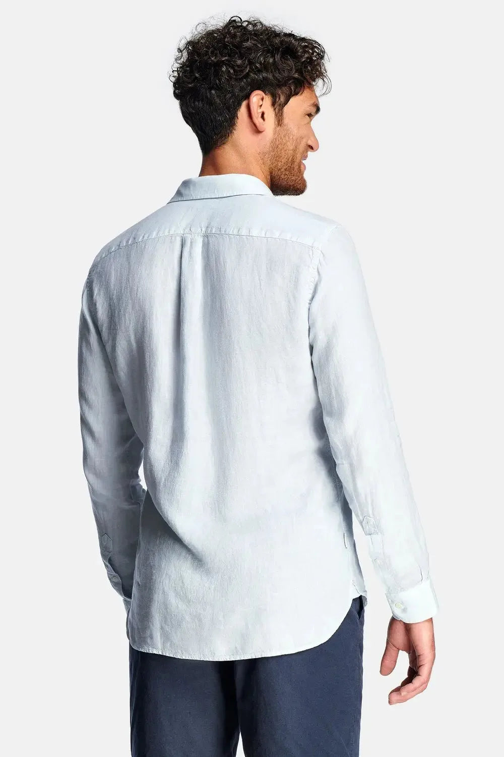 Men's Linen Regular-Fit Long Sleeve Shirt image 39