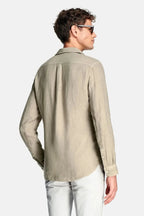 Men's Linen Regular-Fit Long Sleeve Shirt image 45