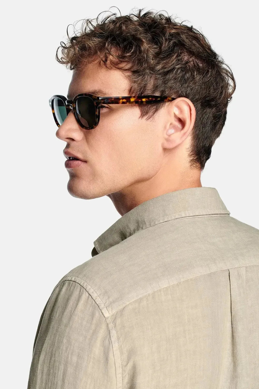 Men's Linen Regular-Fit Long Sleeve Shirt image 46