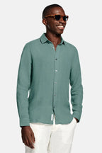 Men's Linen Regular-Fit Long Sleeve Shirt image 58
