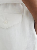 Relaxed-Fit Linen Drawstring Trousers for Men image 20