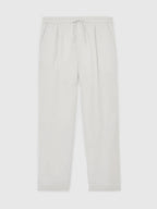 Relaxed-Fit Linen Drawstring Trousers for Men image 22