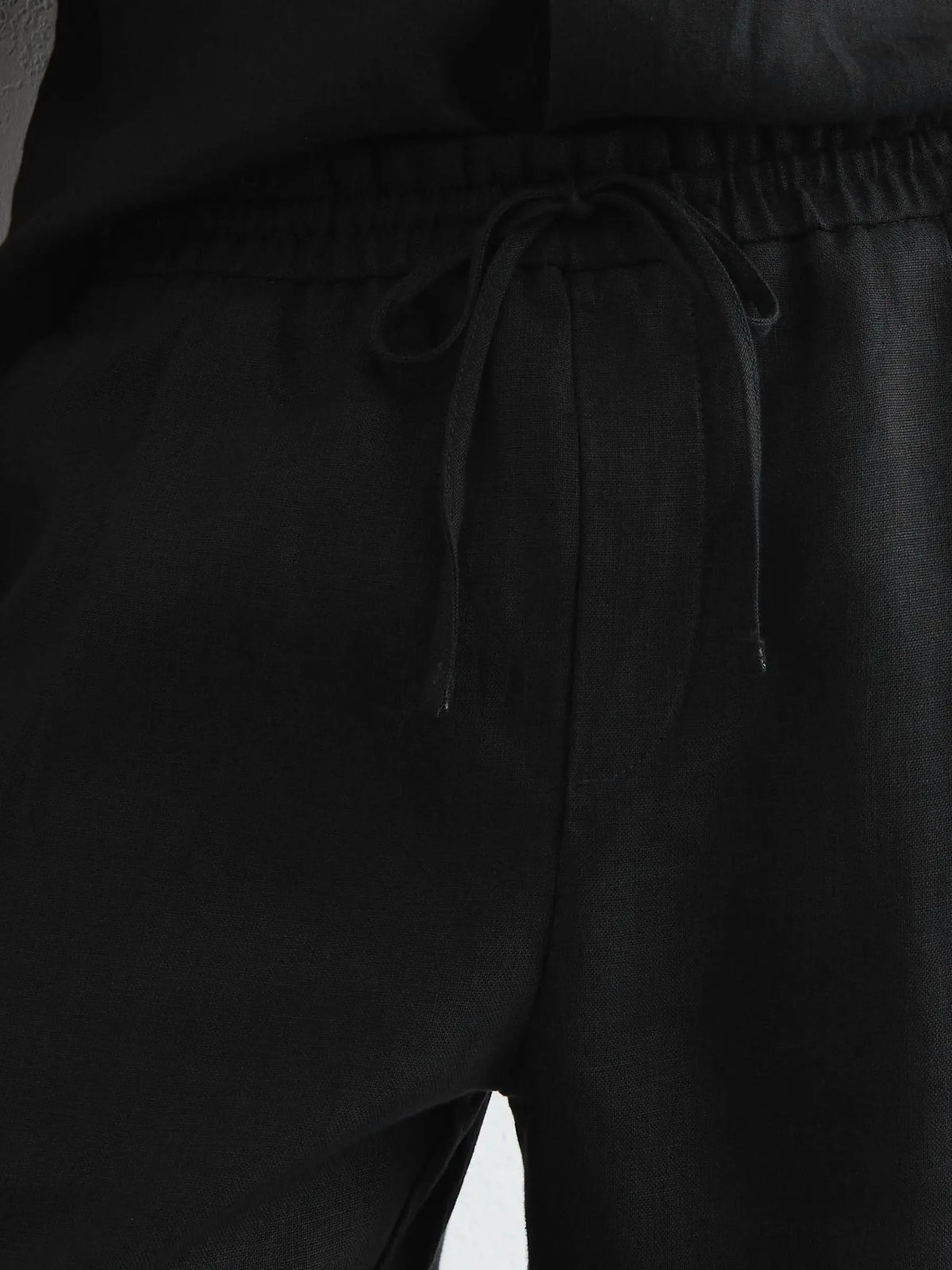 Relaxed-Fit Linen Drawstring Trousers for Men image 26