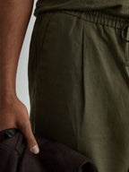 Relaxed-Fit Linen Drawstring Trousers for Men image 31