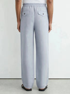 Relaxed-Fit Linen Drawstring Trousers for Men image 35