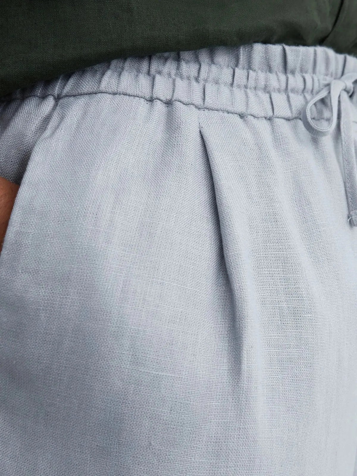 Relaxed-Fit Linen Drawstring Trousers for Men image 36