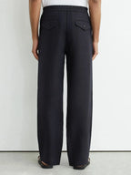 Relaxed-Fit Linen Drawstring Trousers for Men image 9