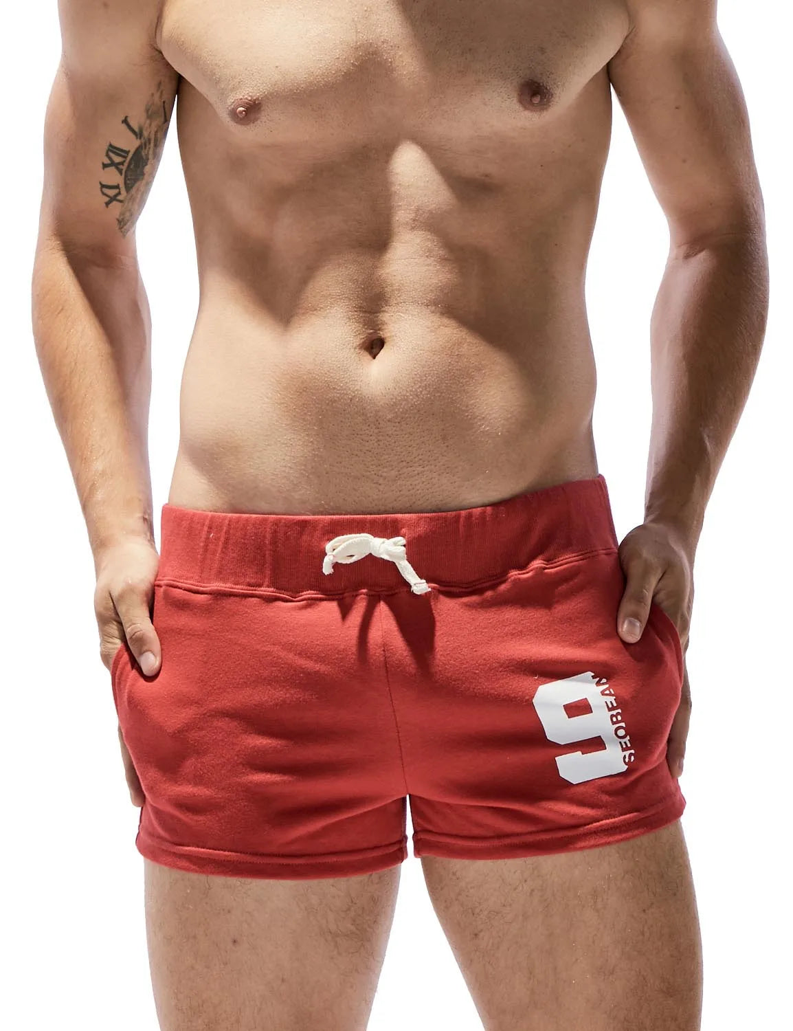 Men's Cotton Low Rise Sport Shorts with Drawstring image 21