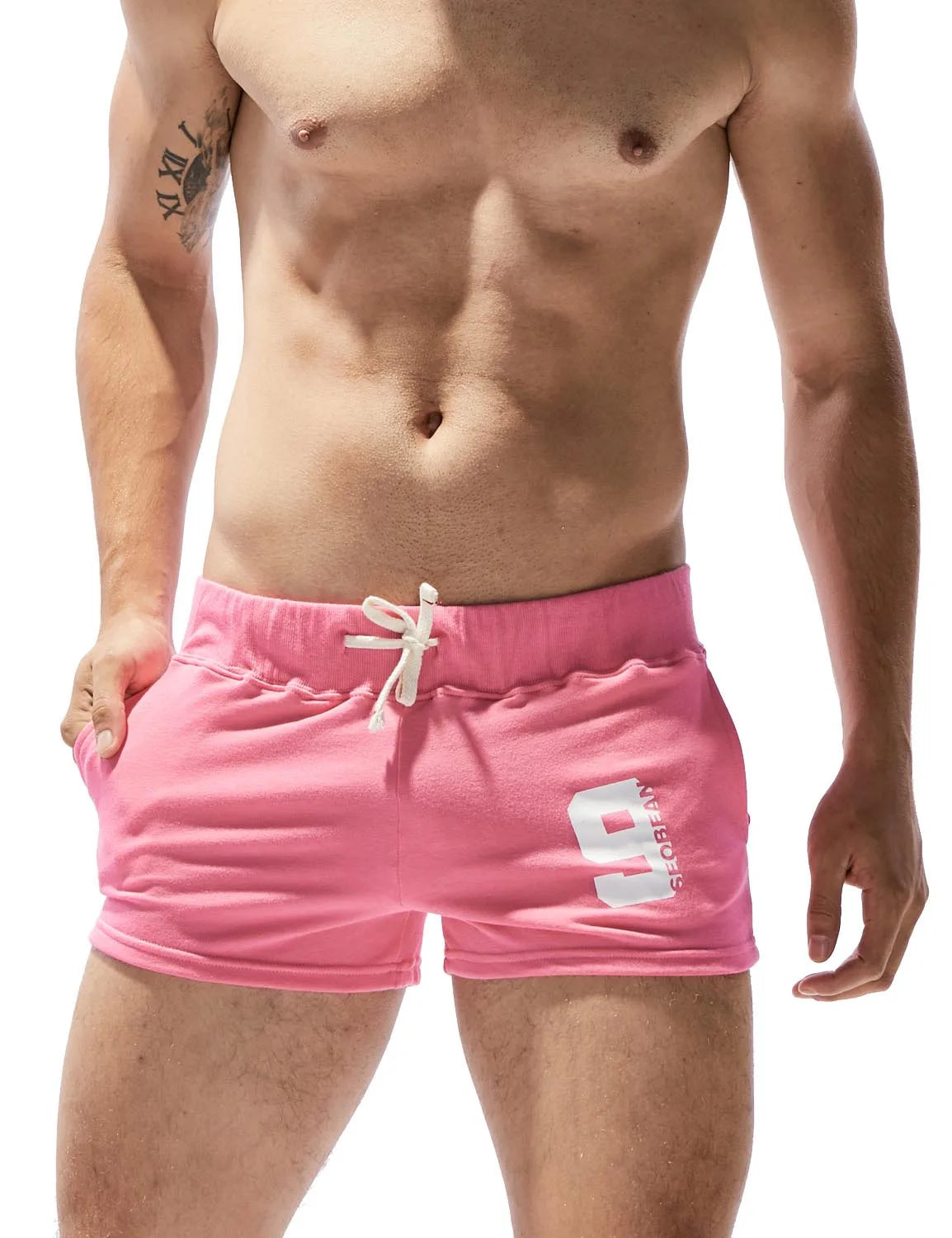 Men's Cotton Low Rise Sport Shorts with Drawstring image 25