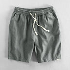 Men's Drawstring Linen-Look Shorts for Summer image 11
