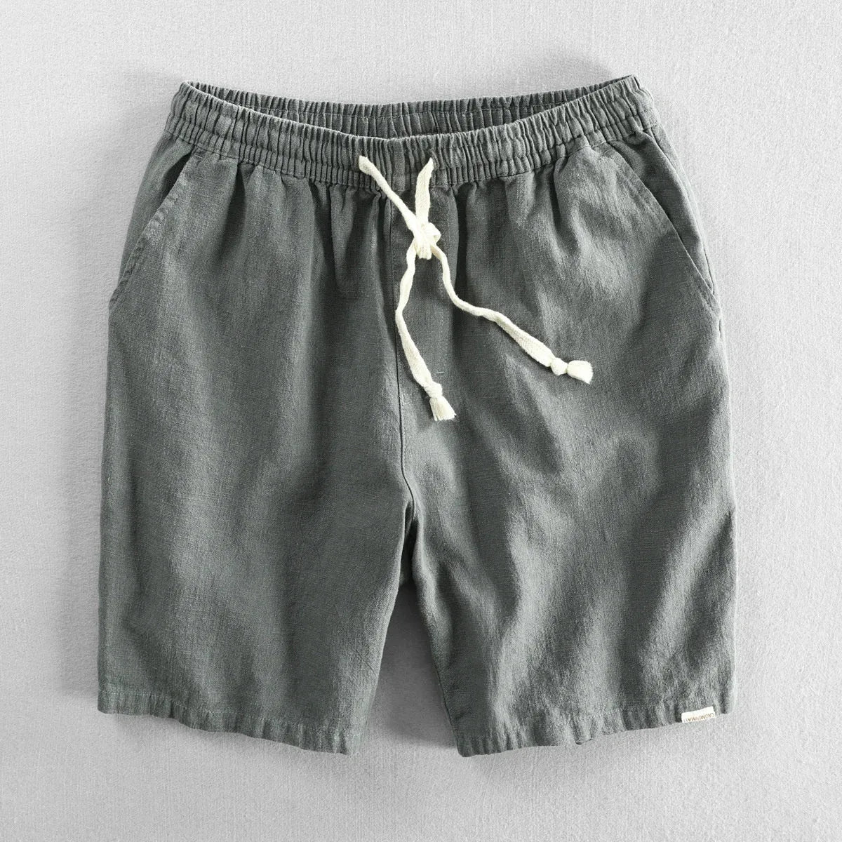 Men's Drawstring Linen-Look Shorts for Summer image 11