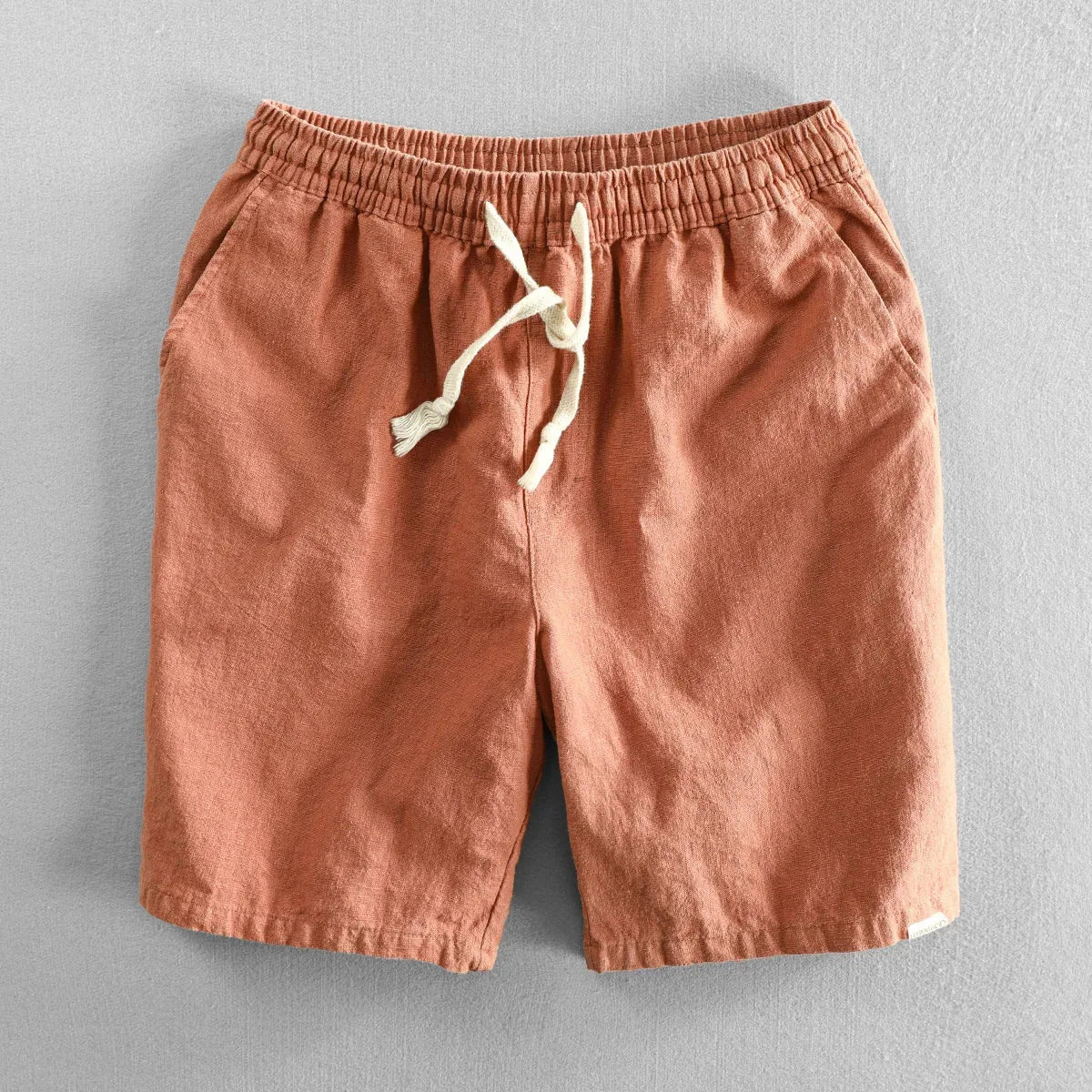 Men's Drawstring Linen-Look Shorts for Summer image 13