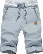 Men's Knee-Length Drawstring Cotton Shorts image 14
