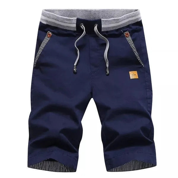 Men's Knee-Length Drawstring Cotton Shorts image 15