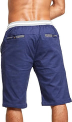 Men's Knee-Length Drawstring Cotton Shorts image 16