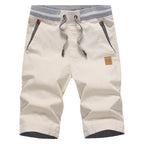Men's Knee-Length Drawstring Cotton Shorts image 17