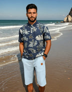 Men's Knee-Length Drawstring Cotton Shorts image 22