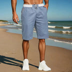 Men's Knee-Length Drawstring Cotton Shorts image 23