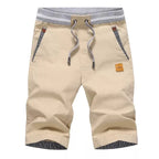 Men's Knee-Length Drawstring Cotton Shorts image 24