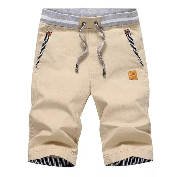 Men's Knee-Length Drawstring Cotton Shorts image 24