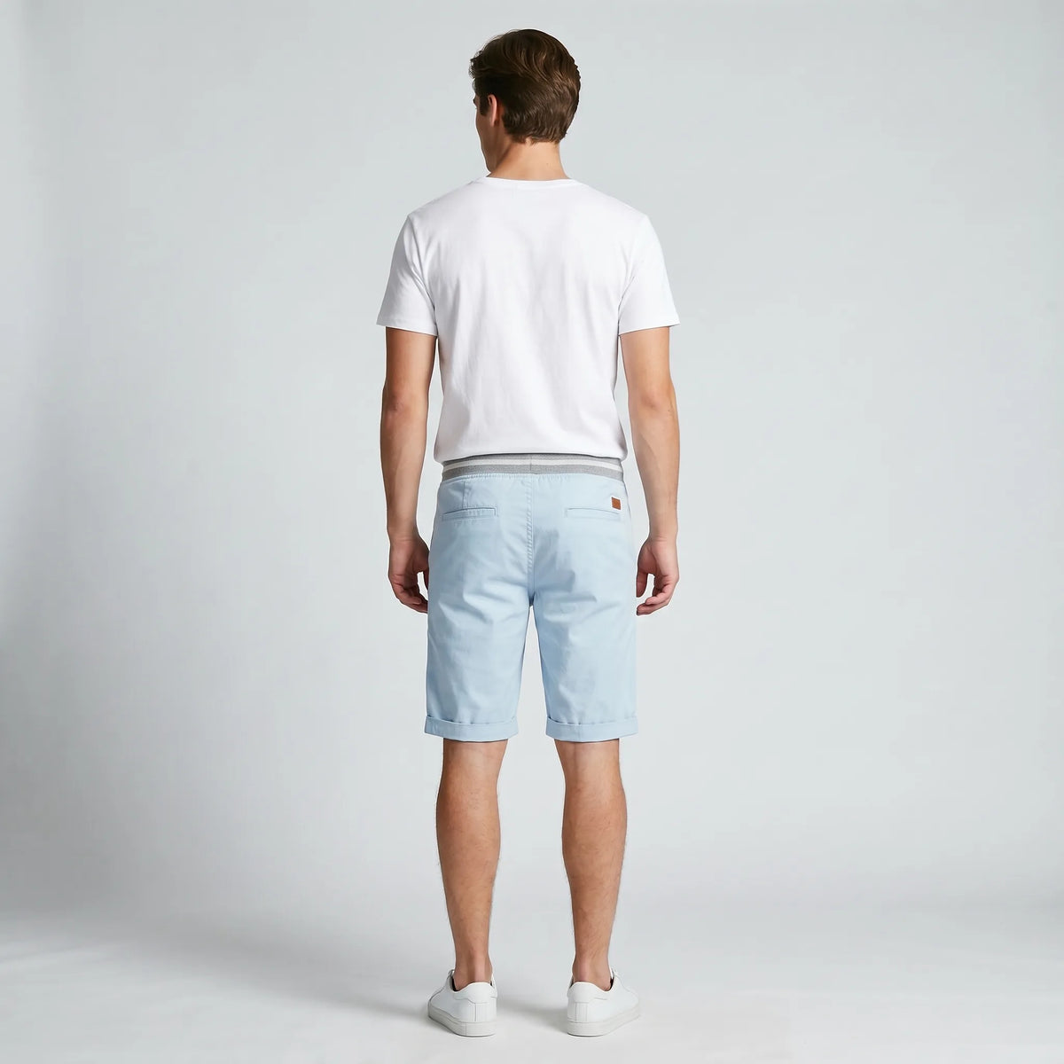 Men's Knee-Length Drawstring Cotton Shorts image 9