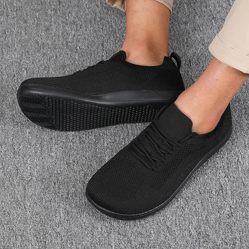 Humphrey | Men's Breathable Mesh Knit Sneakers with Wide Toe Box