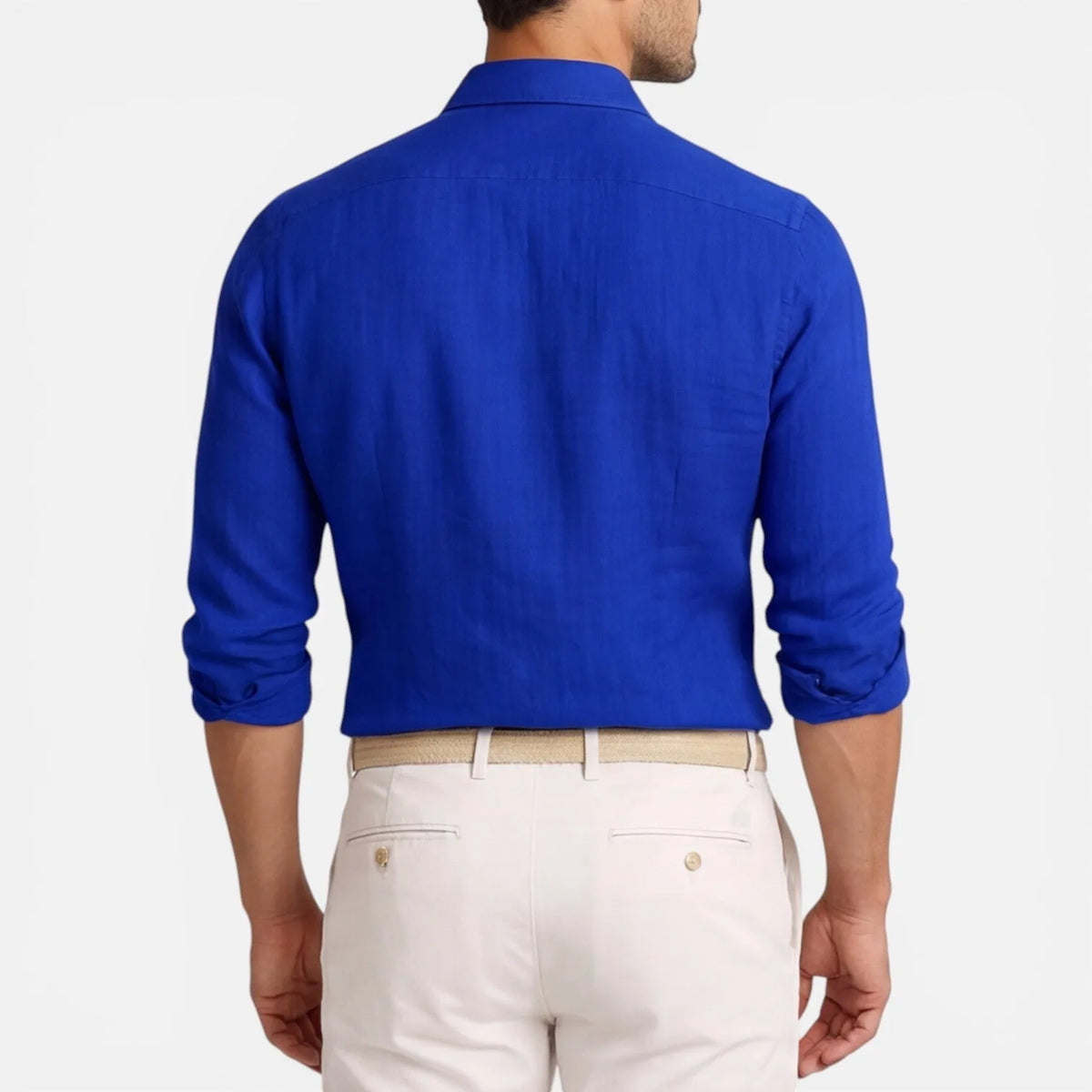 Men's Slim Fit Linen Cotton Shirt image 11