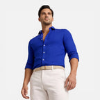 Men's Slim Fit Linen Cotton Shirt image 12